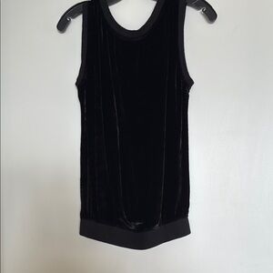 Elizabeth and James Black Velvet Tank Top